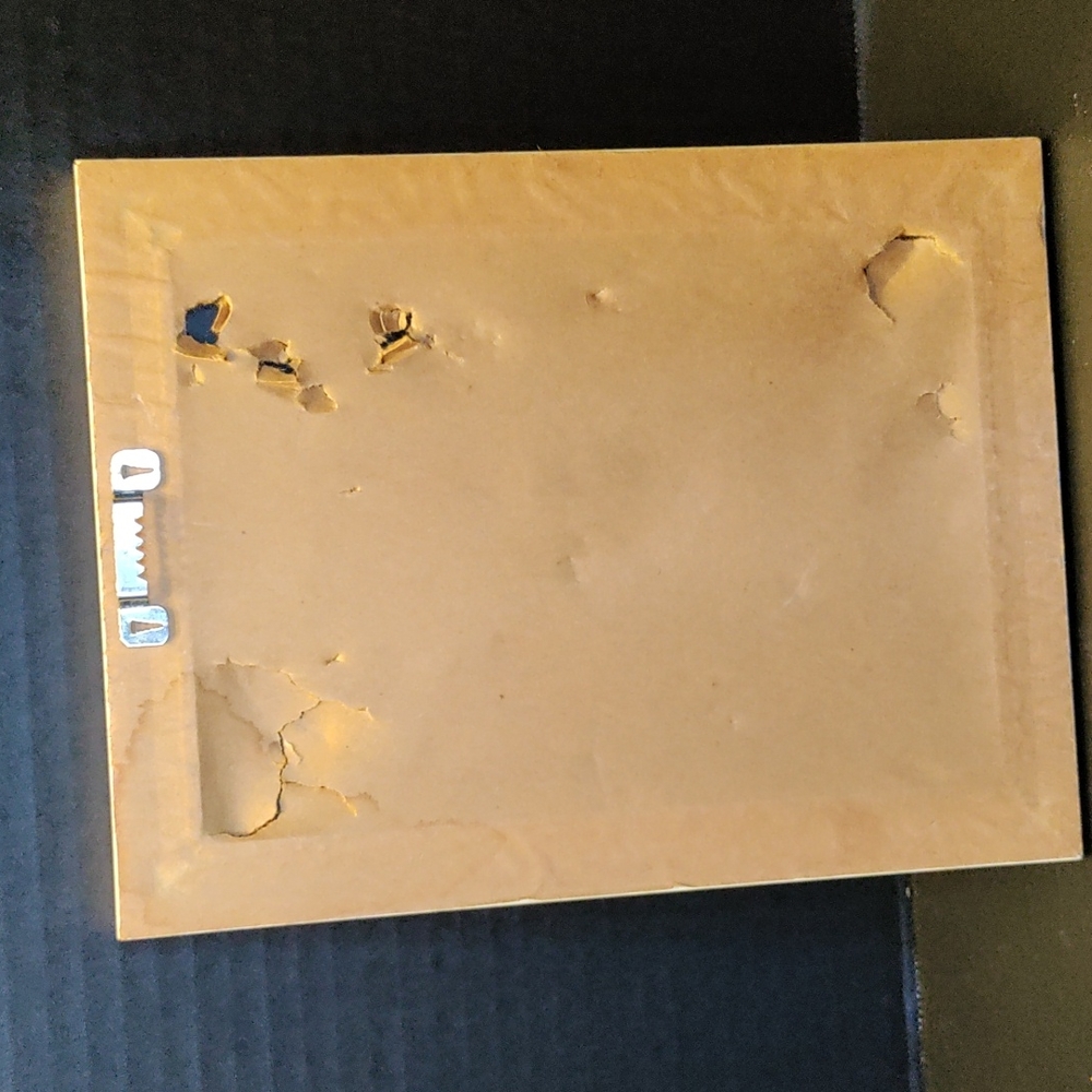 Vintage Framed signed floral watercolor heart - Picture 12 of 16